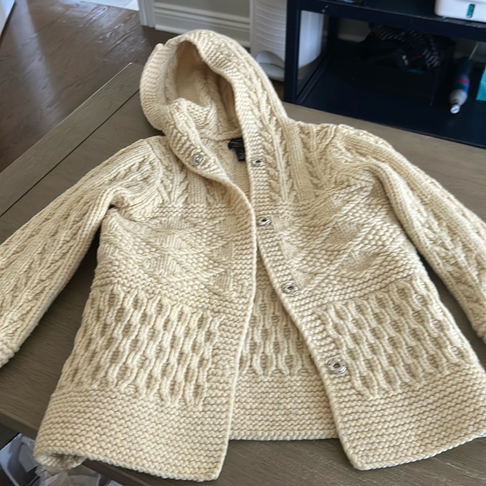 Hand knit American Eagle girl’s sweater - size large